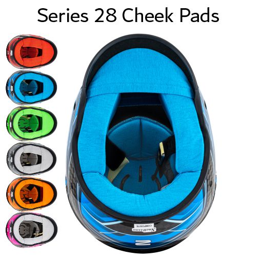 Zamp Series 28 Helmet Cheek Pads - RZ-66C / RZ-67D