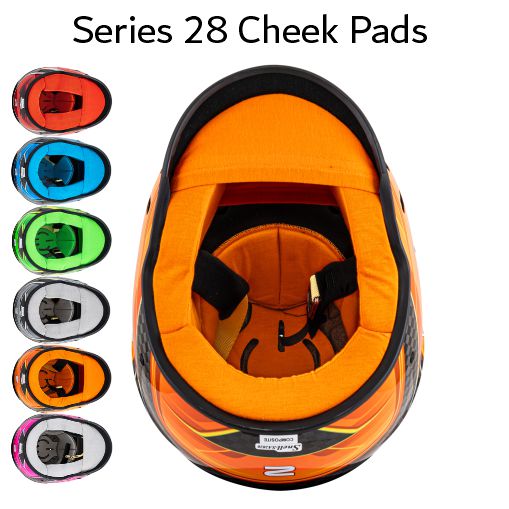 Zamp Series 28 Helmet Cheek Pads - RZ-66C / RZ-67D