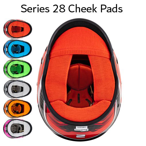 Zamp Series 28 Helmet Cheek Pads - RZ-66C / RZ-67D