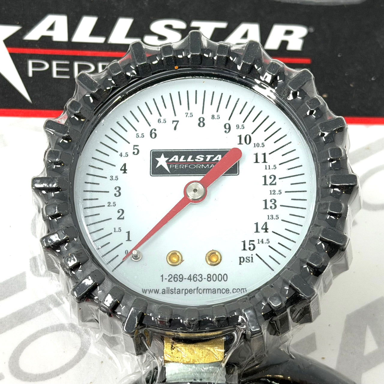 Tire Pressure Gauge - 0-15 psi 2.5 inch Face