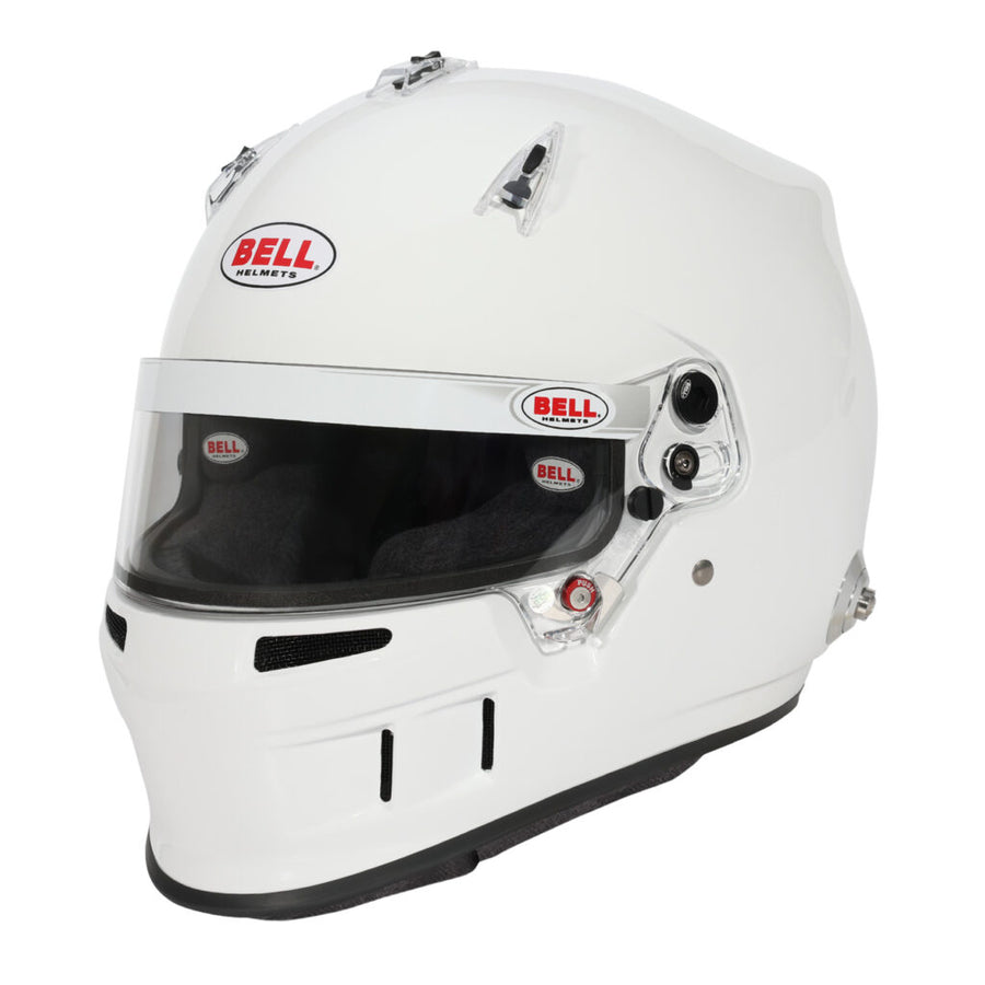 Bell XR7 Pro Racing Helmet in Gloss White