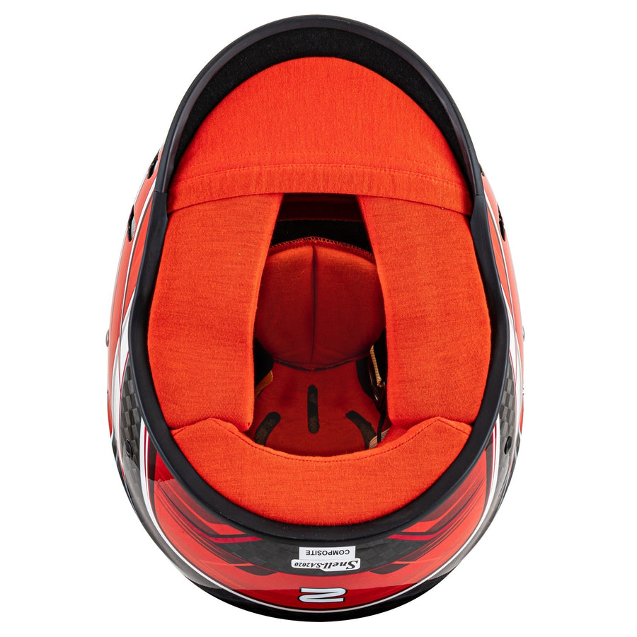 Zamp RZ-67D SNELL SA2025 - Carbon Flo Red