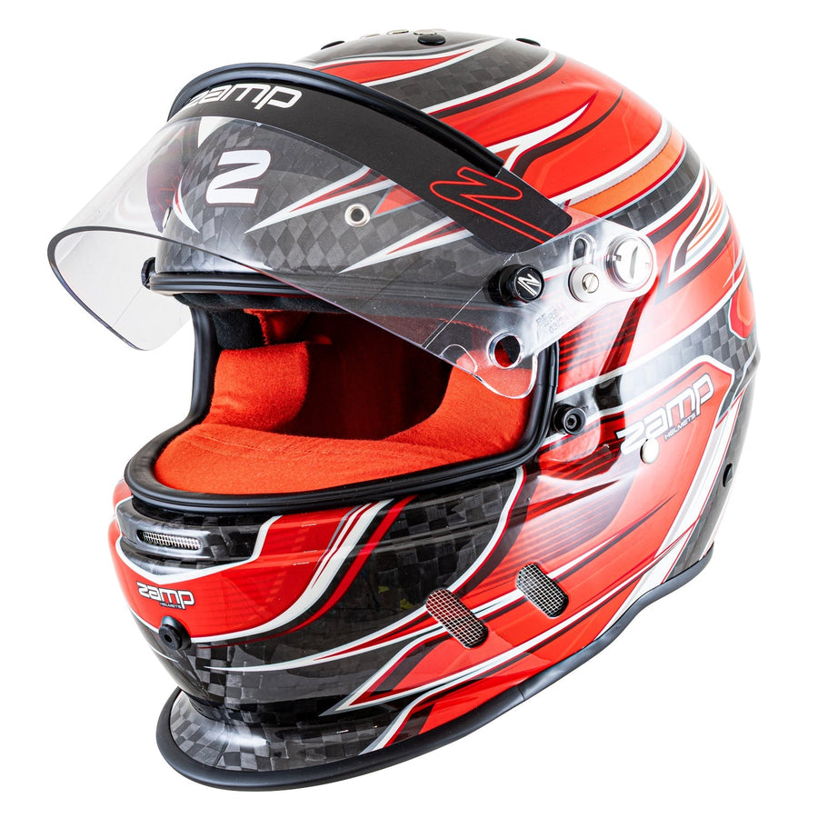 Zamp RZ-67D SNELL SA2025 - Carbon Flo Red