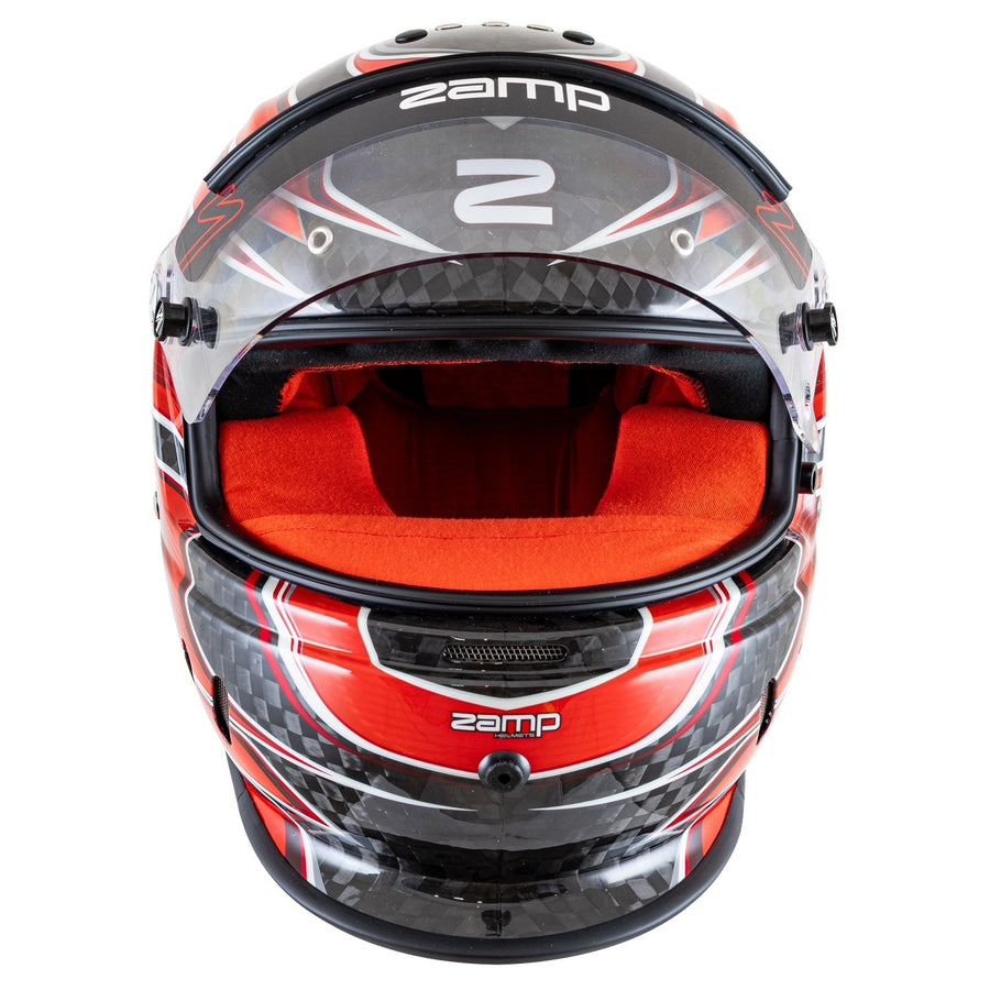 Zamp RZ-67D SNELL SA2025 - Carbon Flo Red