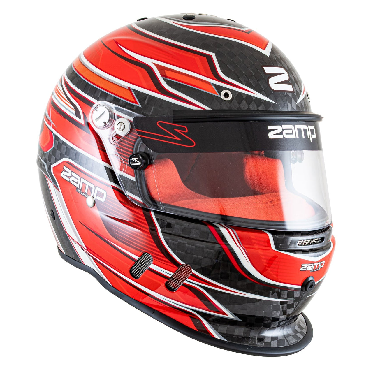 Zamp RZ-67D SNELL SA202x - Carbon Flo Red