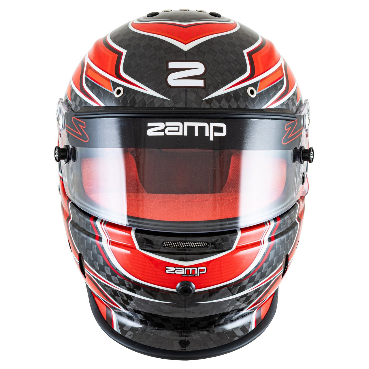 Zamp RZ-67D SNELL SA202x - Carbon Flo Red