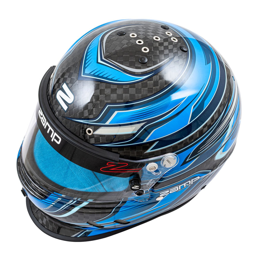 Zamp RZ-67D SNELL SA2025 - Carbon Flo Blue
