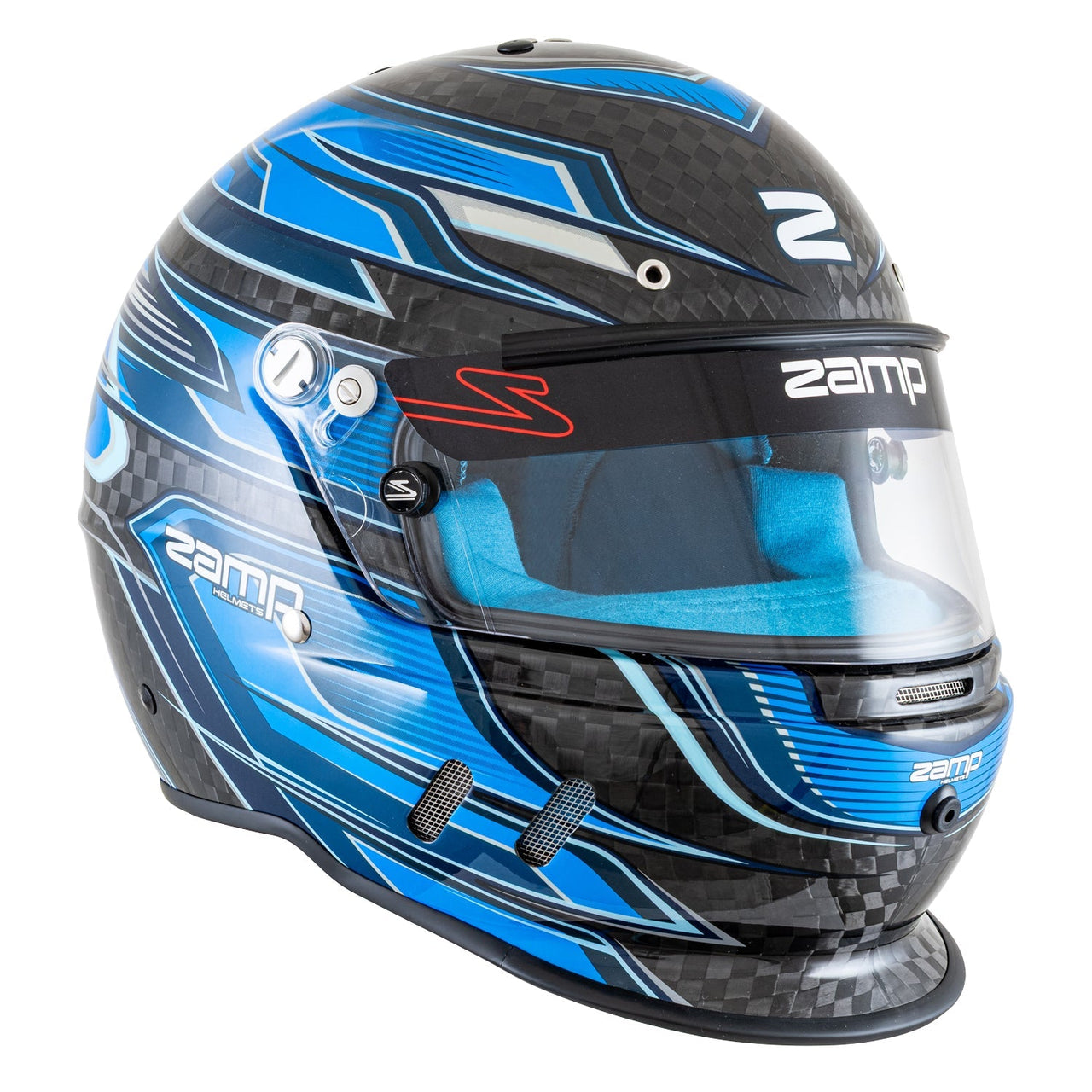 Zamp RZ-67D SNELL SA202x - Carbon Flo Blue