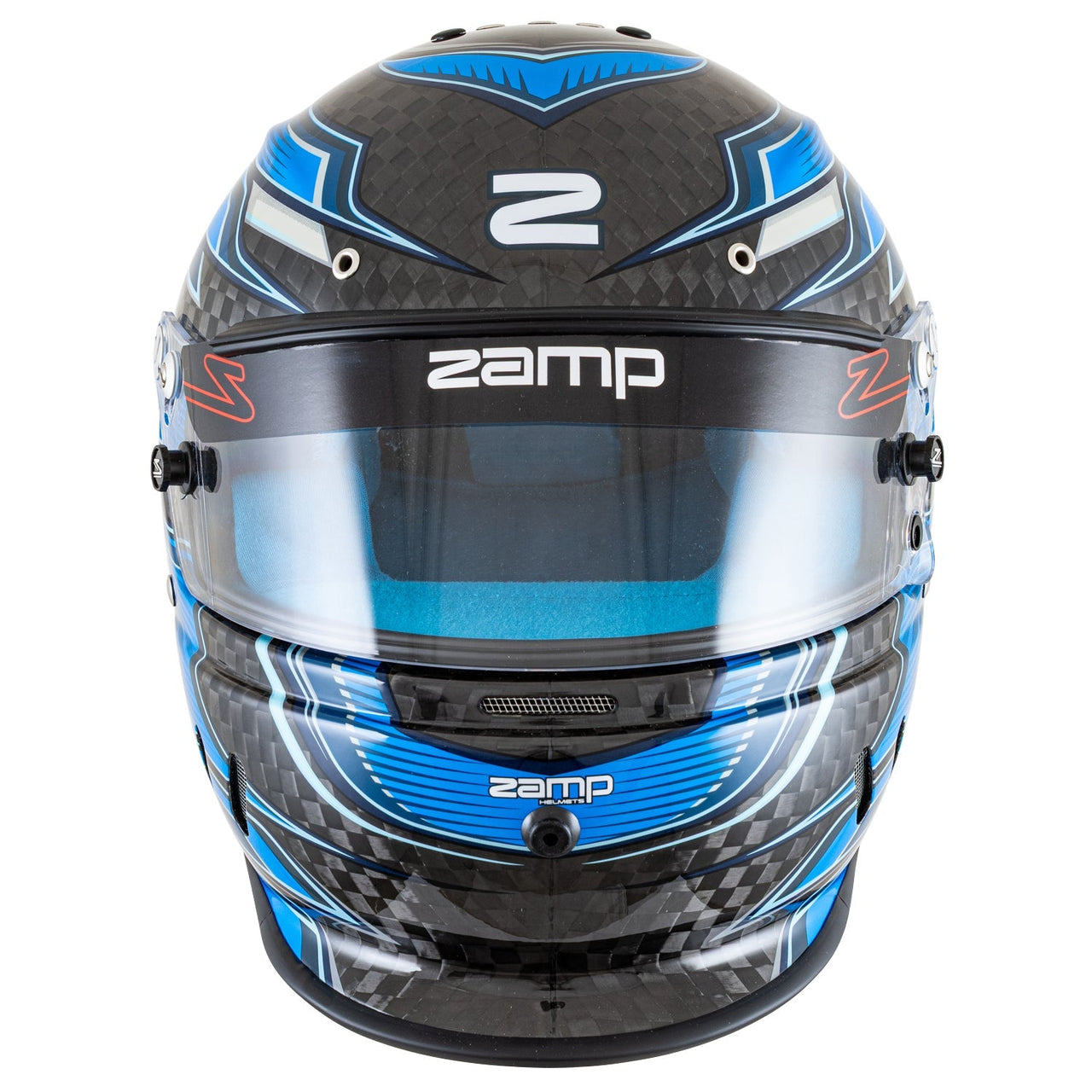 Zamp RZ-67D SNELL SA202x - Carbon Flo Blue