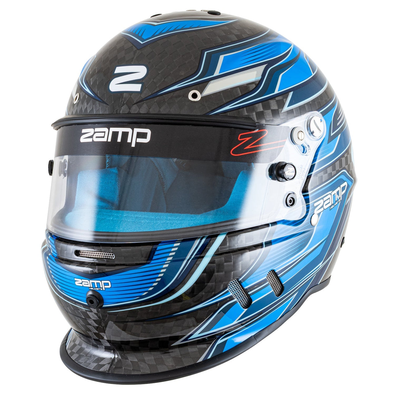 Zamp RZ-67D SNELL SA202x - Carbon Flo Blue