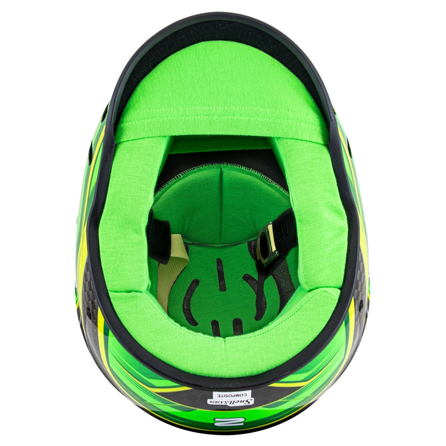 Zamp RZ-67D SNELL SA2025 - Carbon Flo Green