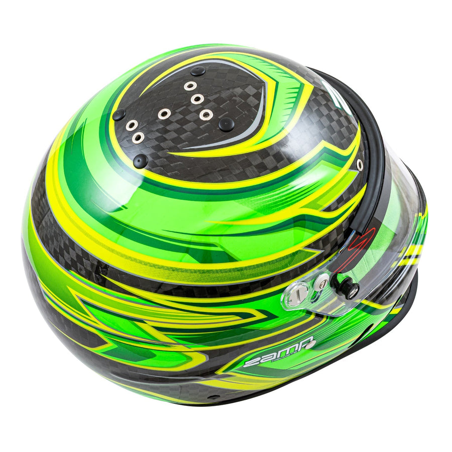 Zamp RZ-67D SNELL SA2025 - Carbon Flo Green