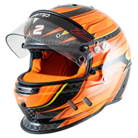 Thumbnail for Zamp RZ-67D SNELL SA202x - Carbon Flo Orange Yellow