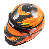 Thumbnail for Zamp RZ-67D SNELL SA202x - Carbon Flo Orange Yellow
