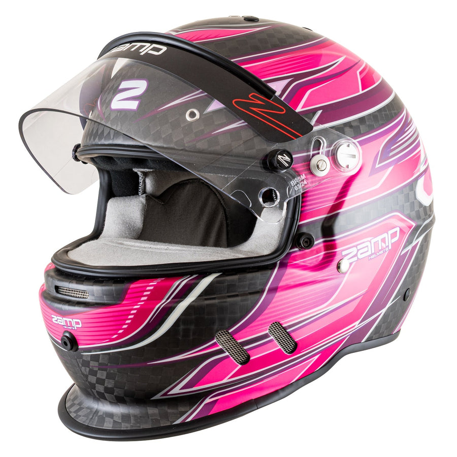Zamp RZ-67D SNELL SA2025 - Carbon Flo Pink Purple