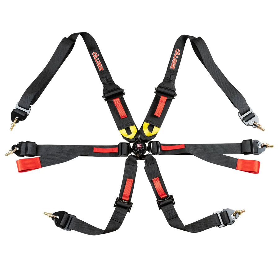 FIA 6-Point Pull Down Harness Belts / 2-3"
