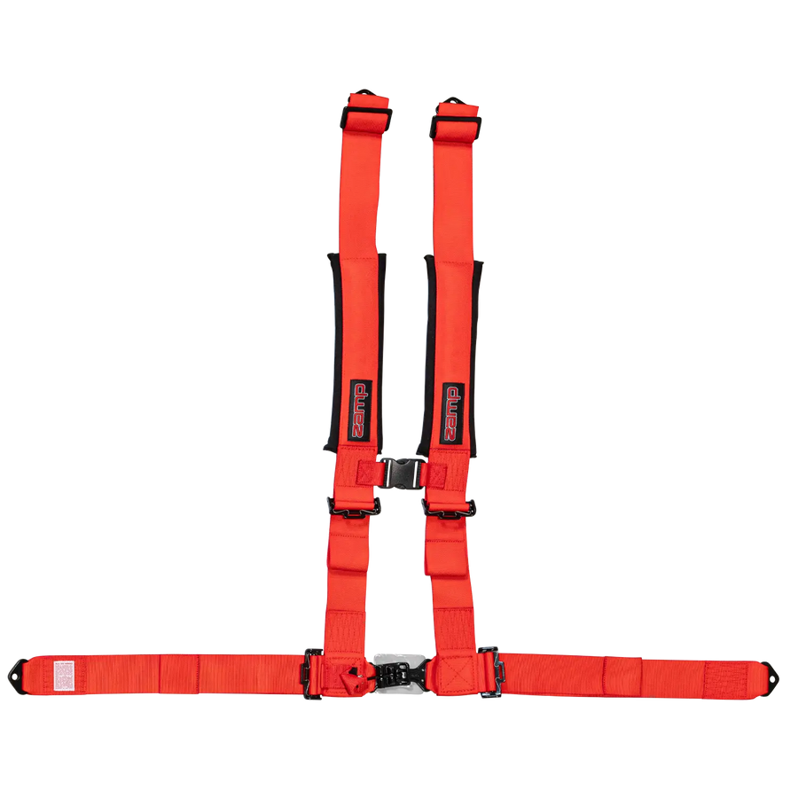 UTV 4-Point Seat Harness - Pull Down Red