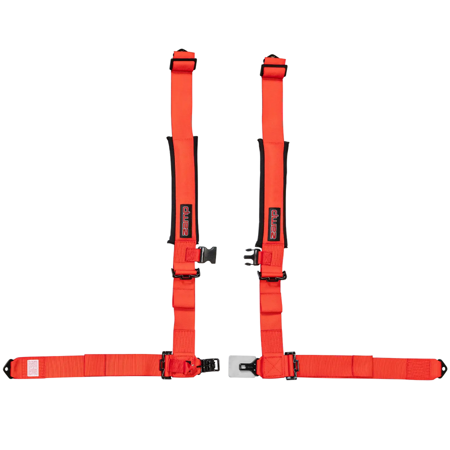 UTV 4-Point Seat Harness - Pull Down Red
