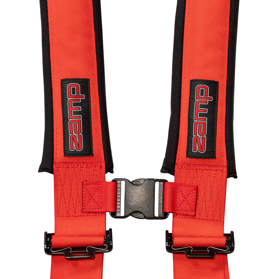 UTV 4-Point Seat Harness - Pull Down Red