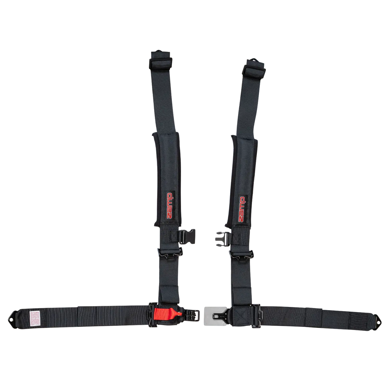 UTV 4-Point Seat Harness - Pull Down Black