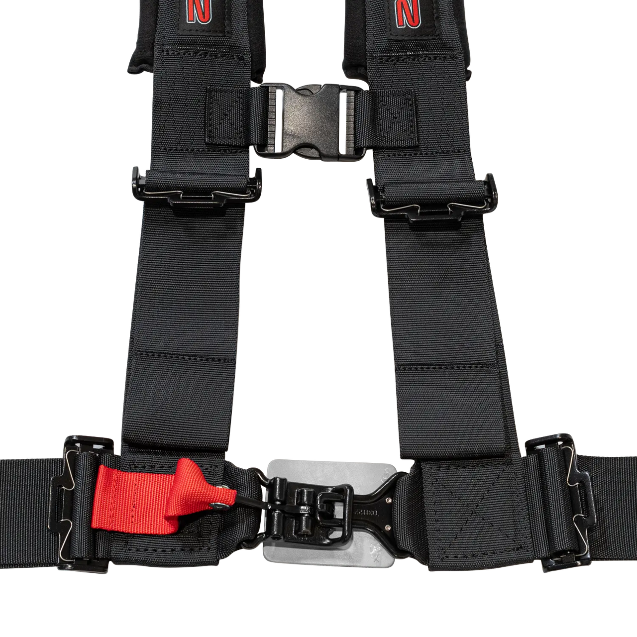 UTV 4-Point Seat Harness - Pull Down Black