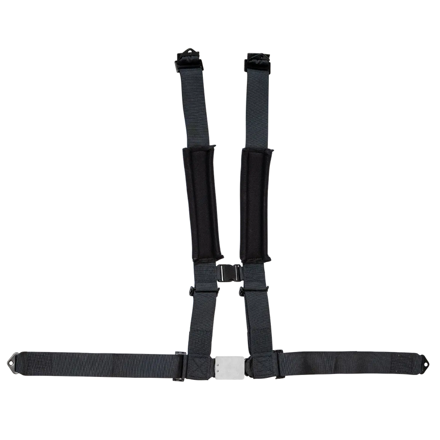 UTV 4-Point Seat Harness - Pull Down Black
