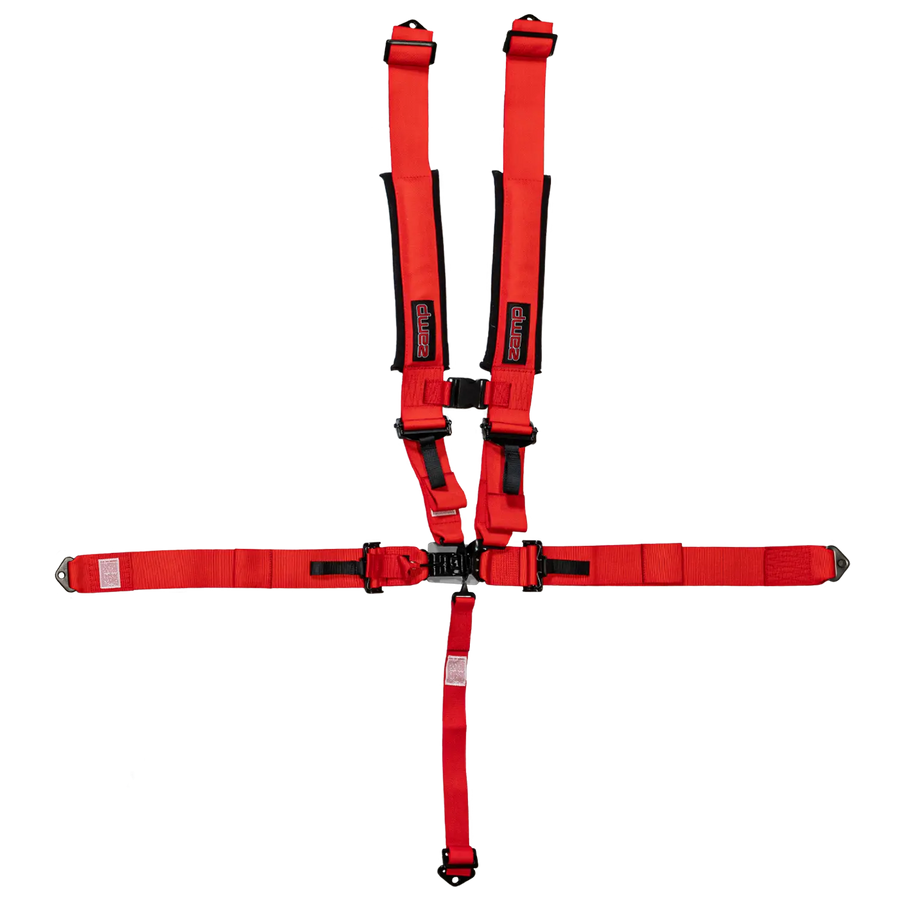 UTV 5-Point Seat Harness - Pull Down Red