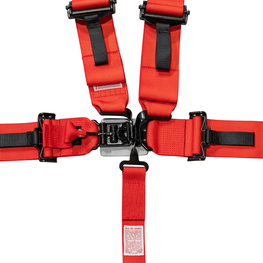UTV 5-Point Seat Harness - Pull Down Red