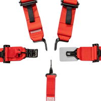 Thumbnail for UTV 5-Point Seat Harness - Pull Down Red