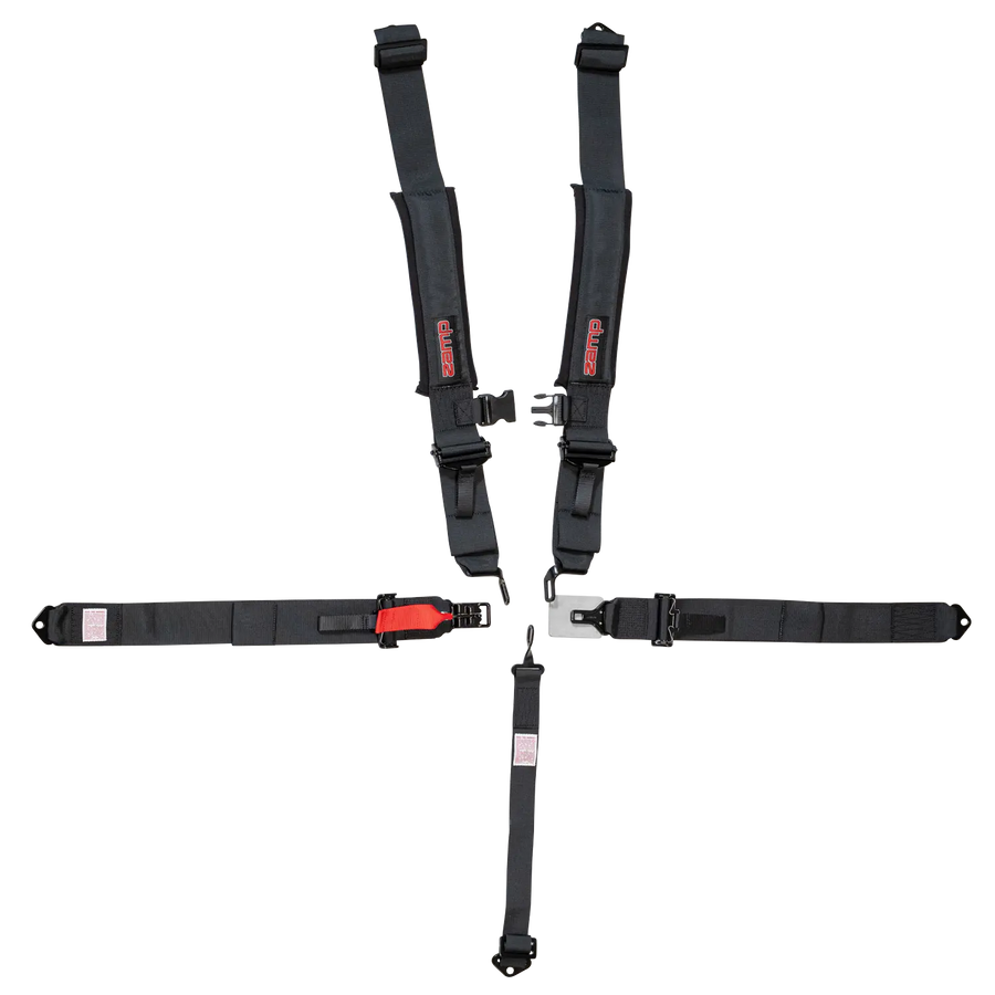 UTV 5-Point Seat Harness - Pull Down Black