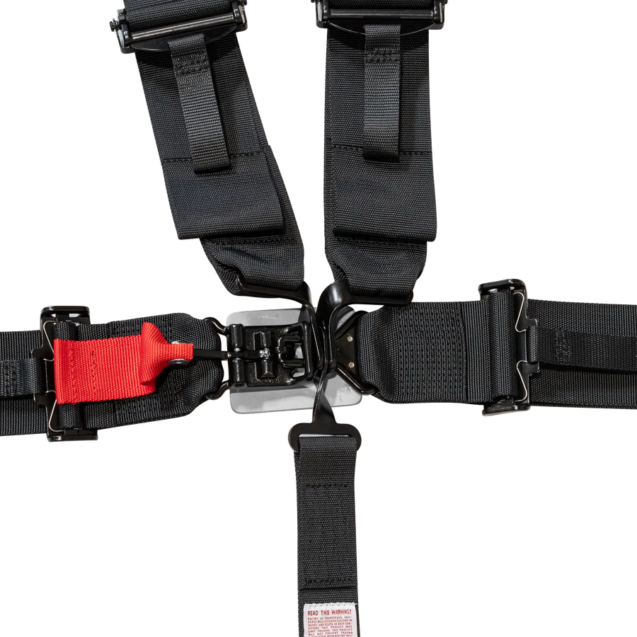UTV 5-Point Seat Harness - Pull Down Black
