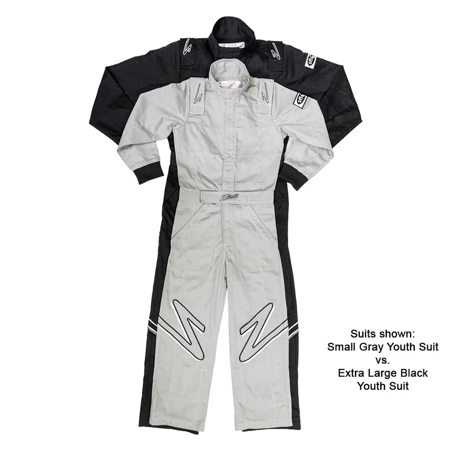 ZR-10 Youth Race Suit - Grey