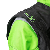 Thumbnail for ZR-40 Race Suit - Black/Green