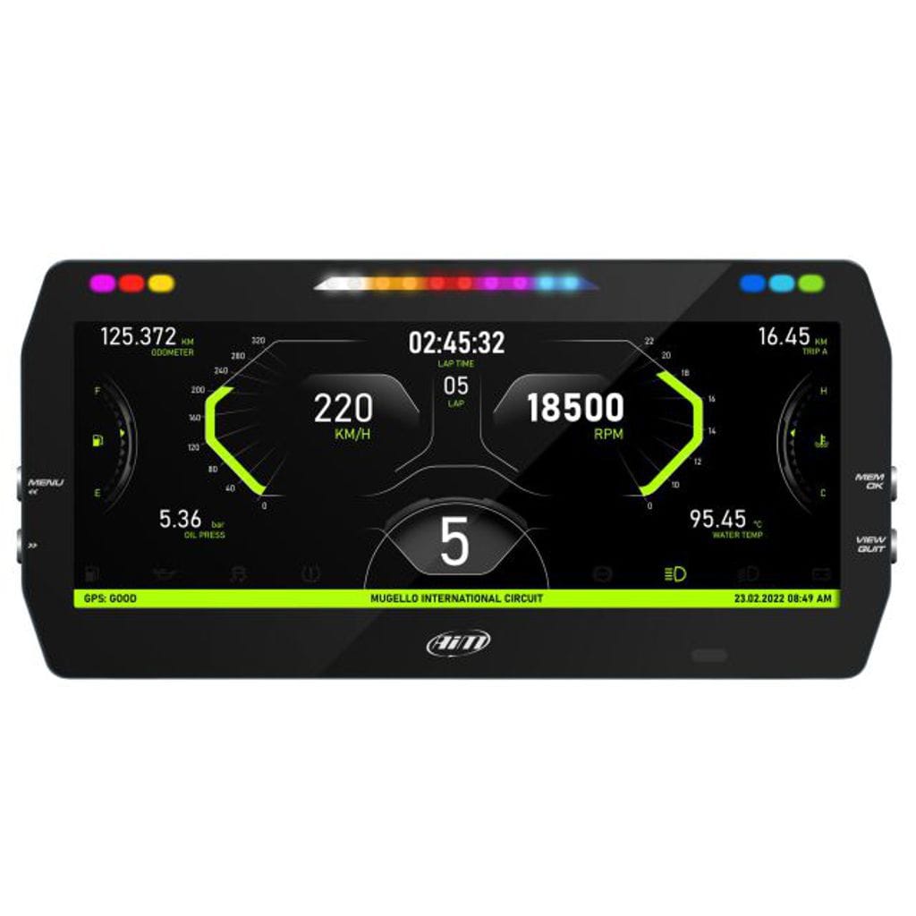 Color Tracker Aim AiM MXT Dash Data Logger | Wide 10