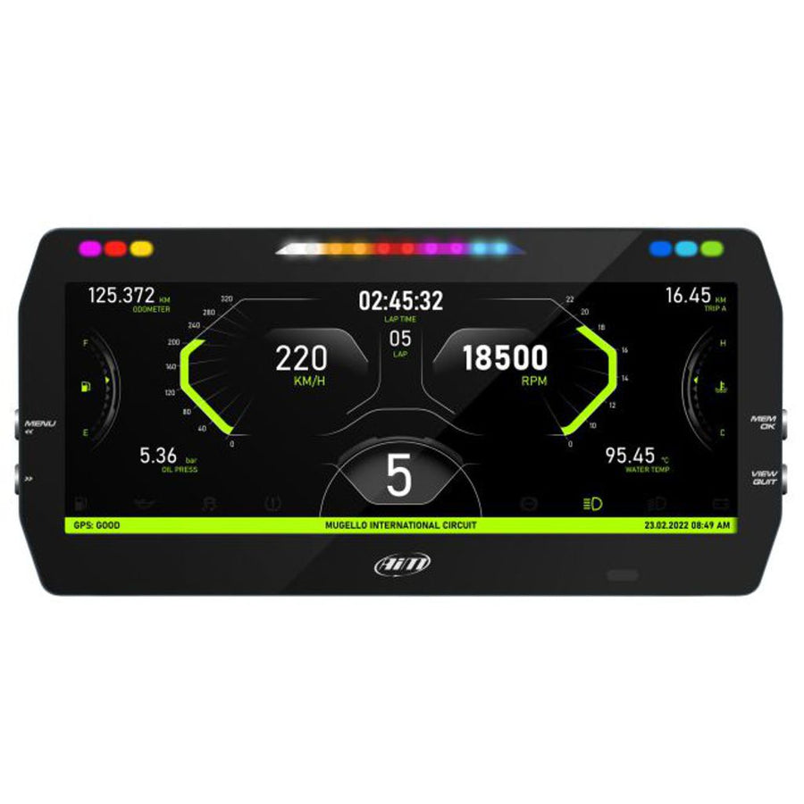 AiM MXT Dash Data Logger with wide 10 inch dispaly