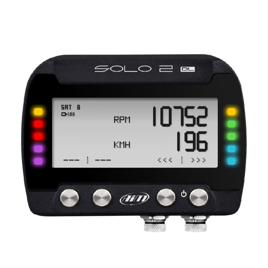 AiM Solo2 DL GPS Lap Timer with direct ECU connection
