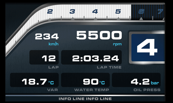 AiM MXS 1.3 Dash Logger - 5"