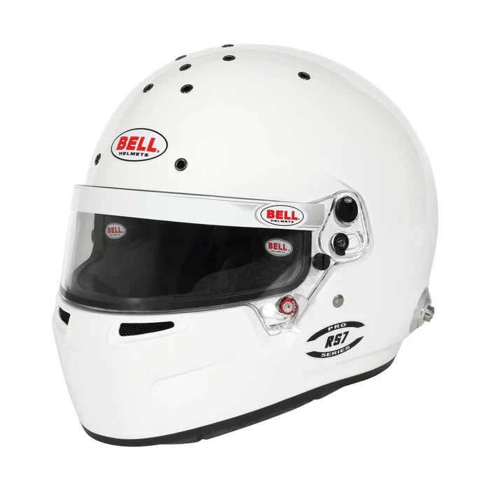 Bell RS-7 Pro Racing Helmet in Gloss White