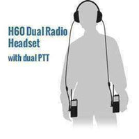 Thumbnail for H60 Dual Radio Behind the Head (BTH) Headset - Black