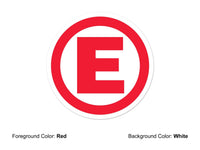Thumbnail for Red E Decal - Fire Extinguisher Location