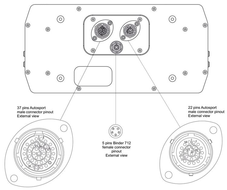 AiM MXT 1.3 Dash Logger - 10"