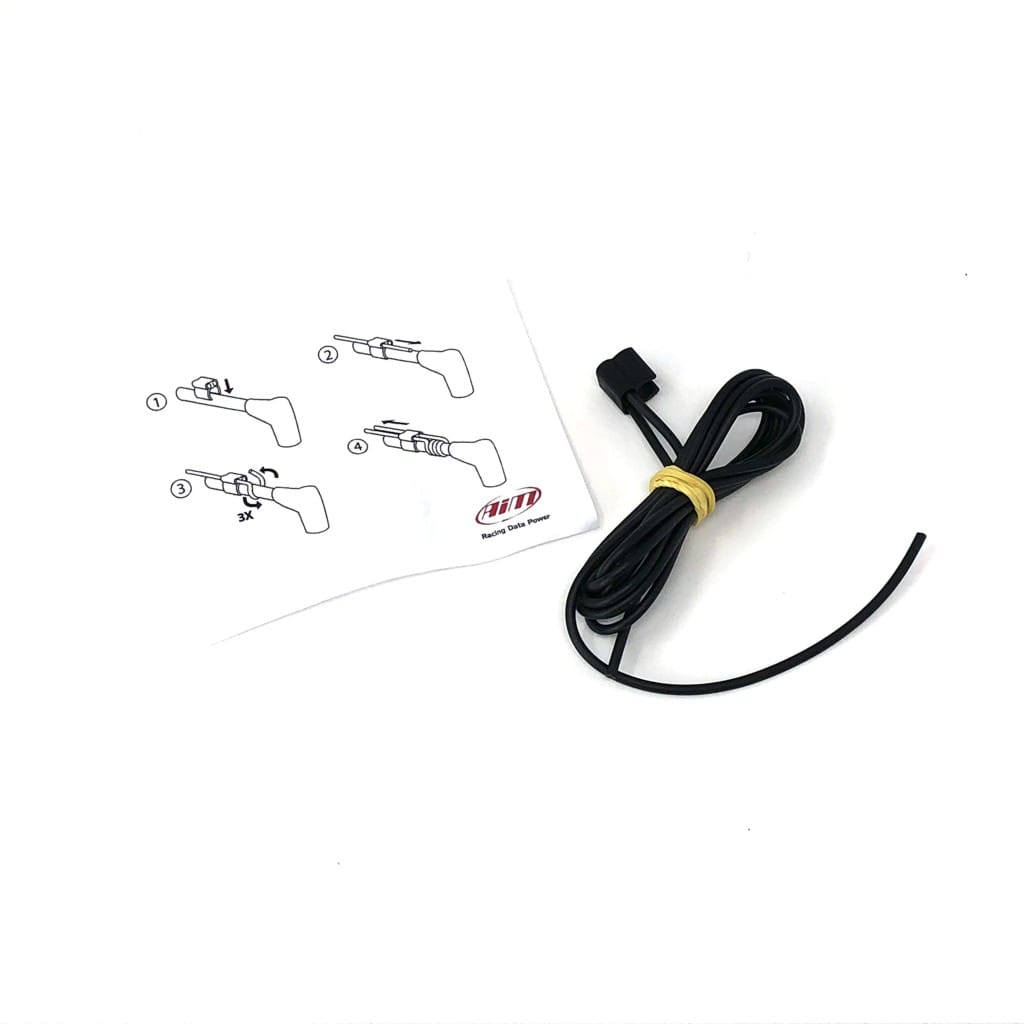 AiM MyChron RPM Sensor Wire - 1.5m Length Tach Wire and Clip