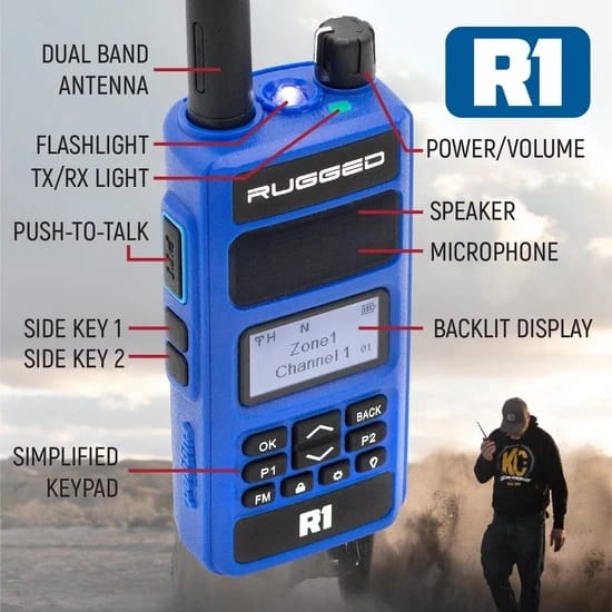 Rugged R1 Two Way Portable Radio