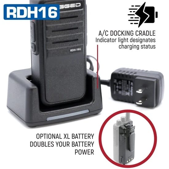 Rugged RDH16 Two Way Portable Radio - Digital / Analog