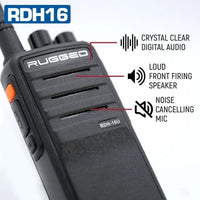 Thumbnail for Rugged RDH16 Two Way Portable Radio - Digital / Analog