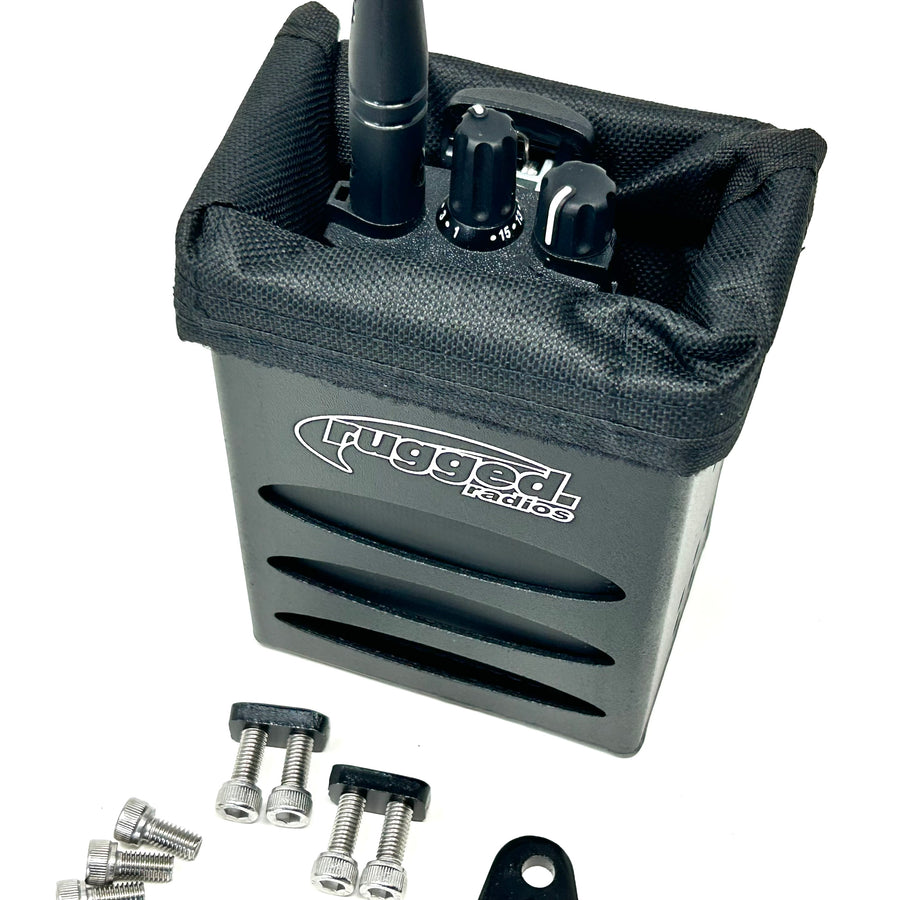 Aluminum Radio Box for Handheld Radios - Universal Mounting