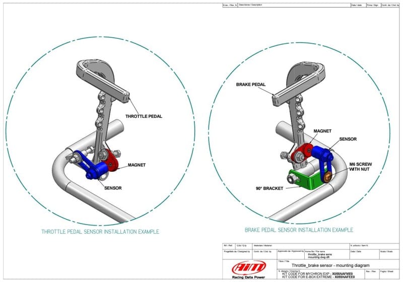 throttle pedal position AiM TPS Pedal Position Sensor