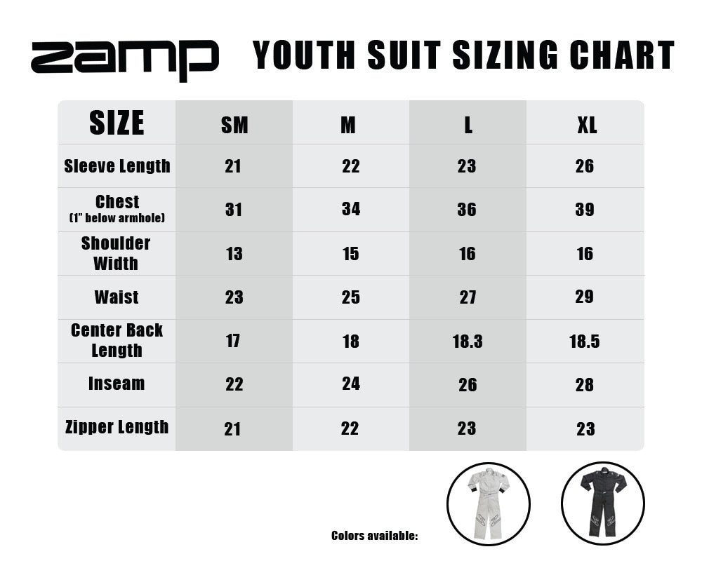 ZR-40 Youth Race Suit SFI 3.2A/5 - Black/Orange